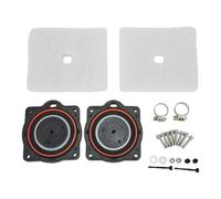 Comgooldool Kit di riparazione pompa ad aria per Hiblow-HP-80-0110, HP-80-0117, Aqua-Safe-AS500, include 2 diaframmi, 2 filtri, morsetti e viti per parti di riparazione aeratore