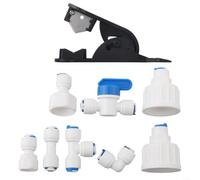 Comgooldool Kit tubo dell'acqua da 15 m con 11 raccordi a pressione (20 m) | Design a innesto rapido, facile installazione fai da te senza attrezzi, si adatta alla maggior parte delle marche di