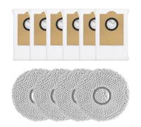 Comgooldool LEFANT-Kit di ricambio per robot aspirapolvere: 4 panni in microfibra + 6 sacchetti per la polvere per modelli M3, M3-Gen1 e M3-Gen2, senza intasamenti, tenuta forte, accessori facili da