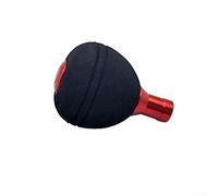 Comgooldool Manopola per mulinello da pesca modificata in EVA per Daiwa, compatibile con dimensioni dell'albero 27 mm x 4 mm, adatta a Shimano e altre marche da 26,5 a 27,5 mm, leggera, acqua (rosso)