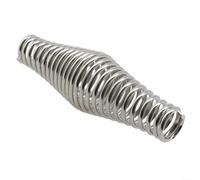 Comgooldool Molla affusolata con manico in acciaio inox per stufa a legna e camino, 10,9 cm, parte di ricambio per barbecue, accessorio per forni, design color argento, strumento sicuro al tatto