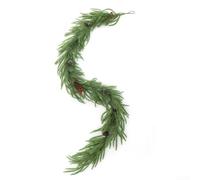 Comgooldool Norfolk Pine Garland Red Berries pigne