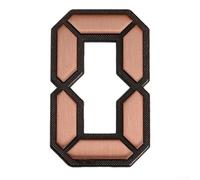 Comgooldool Numeri civici facili da installare, 5 cm, non sono necessari | Autoadesivo, nessun attrezzo necessario, per installazione istantanea, superfici piane pulite, cifre alte 5 cm (10)