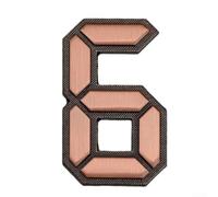 Comgooldool Numeri civici facili da installare, 5 cm, non sono necessari | Autoadesivo, nessun attrezzo necessario, per installazione istantanea, superfici piane pulite, cifre alte 5 cm (6)