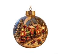Comgooldool Per la storia di Natale Ornamenti Holiday Tree Hanging Decor | 12 cm, in plastica trasparente, ornamento da appendere alla finestra dell'albero, ricordo delle festività