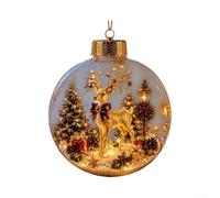 Comgooldool Per la storia di Natale Ornamenti Holiday Tree Hanging Decor | 12 cm, in plastica trasparente, ornamento da appendere alla finestra dell'albero, ricordo delle festività