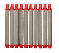 Comgooldool Red Airless Spray Tool Filter 200 Mesh 10pcs | Sostituzione diretta per wagner, adatto per spruzzatori aftermarket, installazione tipo push-on, esclusi i modelli senza