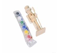 Comgooldool Schiaccianoci in legno non finito Kit fai da te 2 pezzi