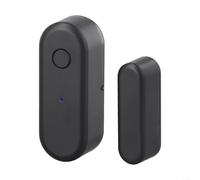 Comgooldool Sensore per porte e finestre Zigbee per sistema Tuya Smart Home, rilevatore di apertura e chiusura con avvisi in tempo reale, funziona per gateway Zigbee, bianco/nero (nero)
