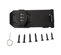 Comgooldool Serratura senza chiave con combinazione di password, serratura meccanica per cassetti in lega di zinco, per ufficio, armadietti, cassette postali, facile installazione, 7,6 cm/10,2 cm