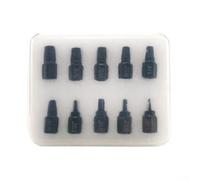 Comgooldool Set di 10 estrattori per viti resistenti in acciaio CR-MO per bulloni arrugginiti spogliati e arrugginiti per rimozione di dadi e viti a spirale a sinistra per officina di riparazione