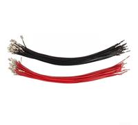 Comgooldool Set di 20 morsettiere per spruzzatore agricolo per connessioni batteria, terminali di cablaggio rossi e neri con cavi da 25 cm per spruzzatore elettrico, accessori e uso industriale