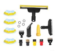 Comgooldool Set di accessori per pulitori a vapore easyfix SC1, SC2, SC3, SC4, SC5, con panno in microfibra, guarnizioni O-Ring, spazzole rotonde e piatte per pulizia igienica