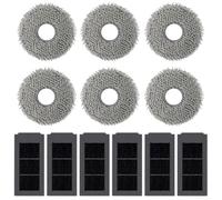 Comgooldool Set di panni e filtro antipolvere di ricambio, per Ecovacs, per x5 per omni e per x5 Pro per aspirapolvere Omni, panno grosso e filtro a rete multistrato