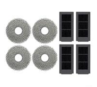 Comgooldool Set di panni e filtro antipolvere di ricambio, per Ecovacs, per x5 per omni e per x5 Pro per aspirapolvere Omni, panno grosso e filtro a rete multistrato