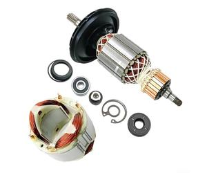Comgooldool Set di ricostruzione della bobina dell'armatura e del campo per RH540 RH540S, include il rotore 1619P10864 e lo statore 1619P08324 con 5 accessori per la riparazione del motore
