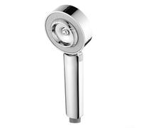 Comgooldool Soffione doccia a doppia faccia ad alta pressione a risparmio idrico ABS spruzzatore da bagno con 3 modalità SPA massaggio soffione portatile staccabile per casa hotel argento 1 confezione