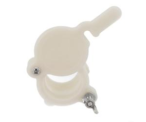Comgooldool Valvola a saracinesca in plastica bianca per estrattore di miele e imbottigliamento, compatta 12 cm per apicoltura accessorio per controllare facilmente il flusso di miele nelle operazioni