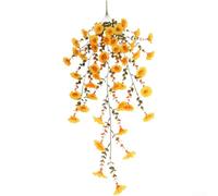 Comgooldool Vite di eucalipto artificiale con gloria mattutina, ghirlanda decorativa autunnale da 79 cm, fiori in seta realistica da appendere per matrimoni, casa, festa del Ringraziamento (C)