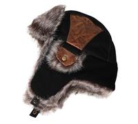 Comhats - Cappello invernale unisex per uomo e donna, in pelliccia sintetica con paraorecchie, cappello da caccia e tiro, caldo, stile Ushanka russo, da trooper e trapper, per esterni, da sci, alla