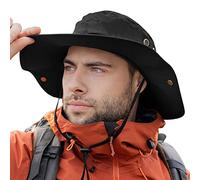 Comhats Grande cappello da sole da uomo XL - XXL, con tesa larga UV Safari Bonnie Cappelli per l'estate all'aperto Escursionismo Pesca, Passeggiata, Nero , Large/X-Large