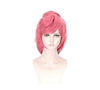 Comic Anime Jojo's Bizarre Adventure Parrucche Cosplay Trish Una Parrucca Cosplay Parrucca sintetica Halloween Capelli rosa Accessori cosplay Parrucca