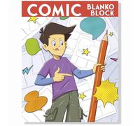 Comic Blanko Buch - kreiere deinen eigenen Comic: Comic zeichnen mit Vorlagen und Beispielseiten