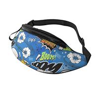 Comic Book Explosion Casual Uomo Donna con cinturino regolabile Foro per auricolari per sport all'aria aperta Corsa Viaggi Escursionismo Campeggio Ciclismo