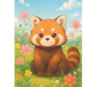 Comic Panel Notebook - Red Panda Meadow: A creative space for sketching scenes, characters, and stories.