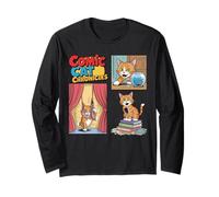 Comic Reader Fumetti Merch Vintage Lettura Fumetti Maglia a Manica