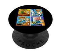 Comic Reader Fumetti Merch Vintage Lettura Fumetti PopSockets PopGrip Adesivo