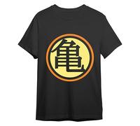 Comic Studio Dragon Ball Maglietta | Licenza Ufficiale | Kame Logo | Unisex | Nero | L T-Shirt