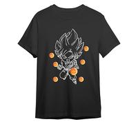 Comic Studio | Dragon Ball Super Maglietta |Licenza Ufficiale | Goku | Nero | L