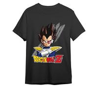 Comic Studio | Dragon Ball Z Maglietta | Licenza Ufficiale | Vegeta | Nero | L