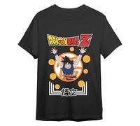 Comic Studio | Goku Dragon Ball Z Maglietta | Licenza Ufficiale | Unisex | Nero | M
