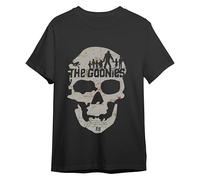 Comic Studio | I Goonies Maglietta | Licenza Ufficiale | Calavera De I Goonies | Nero