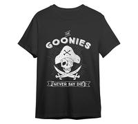 Comic Studio | I Goonies Maglietta | Licenza Ufficiale | Calavera De I Goonies (Schädel) | Nero | S