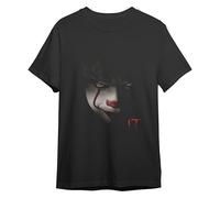 Comic Studio IT Maglietta | Licenza Ufficiale | Pennywise | Nero | L T-Shirt, Unisex