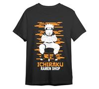 Comic Studio | Naruto Shippuden Maglietta | Licenza Ufficiale | Naruto Uzumaki & Sasuke Uchiha | Unisex | Nero