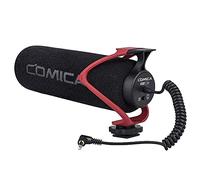COMICA CVM-V30 LITE Video microfono Super-sulla fotocamera Shotgun microfono a condensatore cardioide per Canon Nikon Sony Panasonic fotocamera/DSLR/iPhone Samsung Huawei con 3,5 mm Jack(Red)