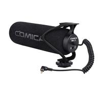 COMICA CVM-V30 LITE Video microfono Super-sulla fotocamera Shotgun microfono a condensatore cardioide per Canon Nikon Sony Panasonic fotocamera/DSLR/smartphone con 3,5 mm Jack(Black)