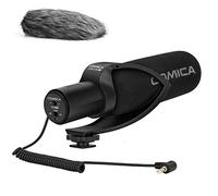 Comica CVM-V30PRO B Microfono video Super cardioide Condensatore direzionale Fucile Intervista Mic per Canon EOS, Nikon, Sony, Panasonic, Fuji, Olympus, DSLR Camera/Videocamera (con Windmuff)
