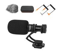 COMICA CVM-VM10II completo metallo compatto su fotocamera cardioide direzionale Mini Video Microfono Shotgun per Smartphone SonyA9/A7RII/A7RSII,GH4 / GH5 e DSLR Camera(Black)