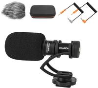 COMICA CVM-VM10II completo metallo compatto su fotocamera cardioide direzionale Mini Video Microfono Shotgun per Smartphone SonyA9/A7RII/A7RSII,GH4 / GH5 e DSLR Camera(Black)