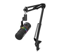 COMICA EJoy D10 A XLR USB Microfono Dinamico con Supporto a Braccio per Gaming/Streaming live/TikTok/Registrazione Podcast, con Luce RGB e Pulsante Muto per PC, Smartphone, Computer, Mac, Xbox, PS4/5