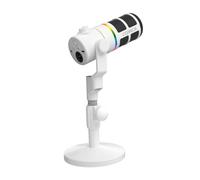 COMICA EJoy D10 D XLR USB Microfono Dinamico con Supporto da Tavolo per Giochi/Streaming Live/TikTok/Registrazione Podcast, con Luce RGB, Pulsante Mute per PC, Smartphone, Computer, Mac, Xbox, PS4/5