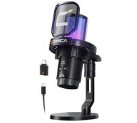comica Ejoy Uni PRO(D) Microfono wireless USB con cancellazione del rumore, luci RGB, monitoraggio, muting, microfono da gioco per computer, PC, PS5, PS4, telefono, streaming, podcast, YouTube
