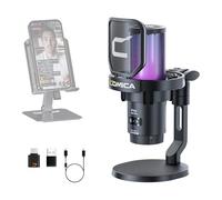 COMICA EJoy Uni Pro - Microfono USB senza fili PC, microfono da gioco per streaming Podcast Studio, PS4/PS5/MAC, Microphone Pc con cancellazione del rumore, controllo RGB, muto, Gain Regler-Black