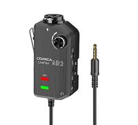 COMICA LINKFLEX.AD2 Preamplificatore microfonico XLR / 6.35mm, monitor in tempo reale, adattatore audio interfaccia XLR/chitarra per iPhone, dispositivo Android e fotocamere DSLR