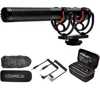 COMICA Microfono a fucile, Microfono video supercardioide professionale VM20 con supporto antiurto, kit microfono per fotocamera per smartphone/fotocamera DSLR/videocamera